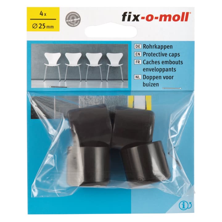 Image of Fix-O-Moll Rohrkappe Ø 25 mm 4 x Rohrkappen