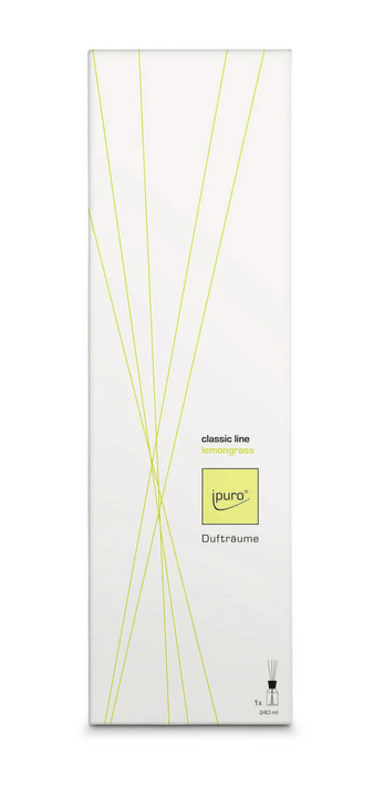 Ipuro Classic Line lemon grass, 240ml Classic Line lemon grass, 240ml Ipuro 656138300011 Taille ø: 11.0 cm x L: 7.9 cm x L: 36.3 cm x P: x H: Photo no. 1