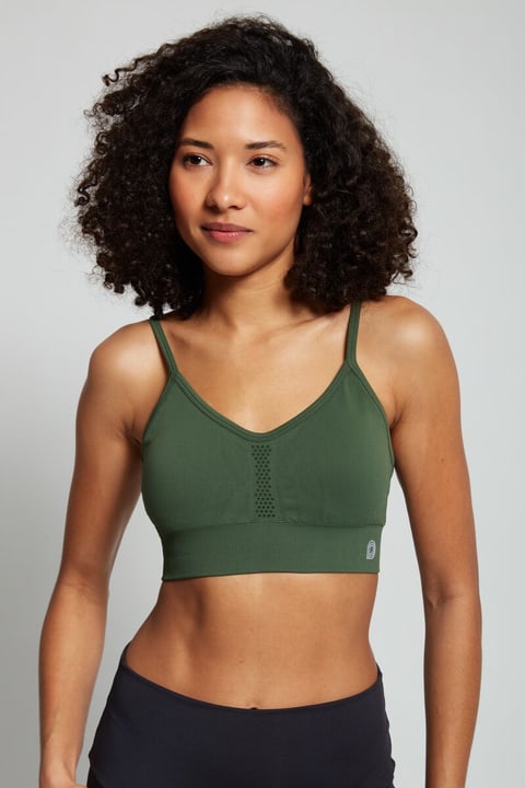 Image of Perform Padded Seamless Bra Low Sport-BH olive