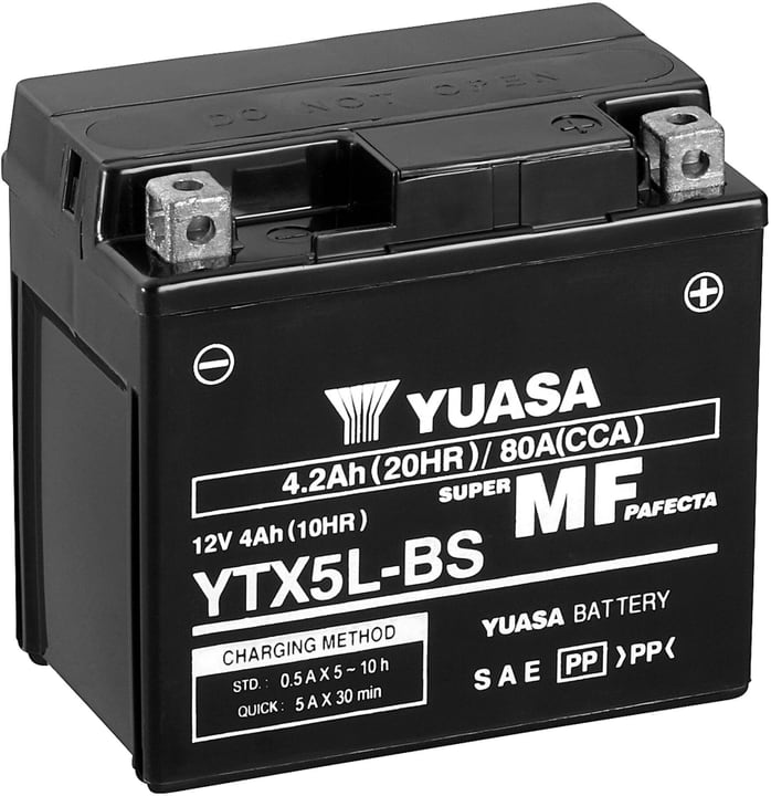 YUASA Batterie AGM 12V/4.2Ah/80A Batterie moto