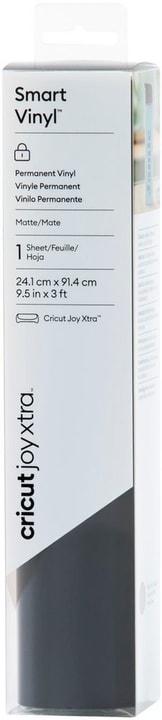 Cricut Joy Xtra Film de vinyle Joy Xtra Smart permanent 24.1 x 91.4 cm, noir Matériaux pour traceurs de découpe