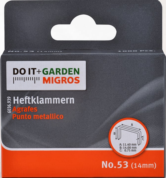 Image of Klammer No.3 14mm Tackerklammern bei Do it + Garden von Migros