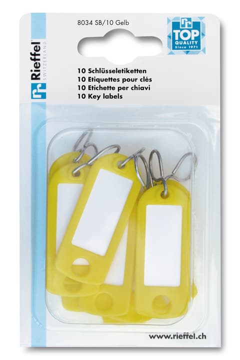 Etichette per chiavi giallo Etichette per chiavi giallo 605603800000 N. figura 1