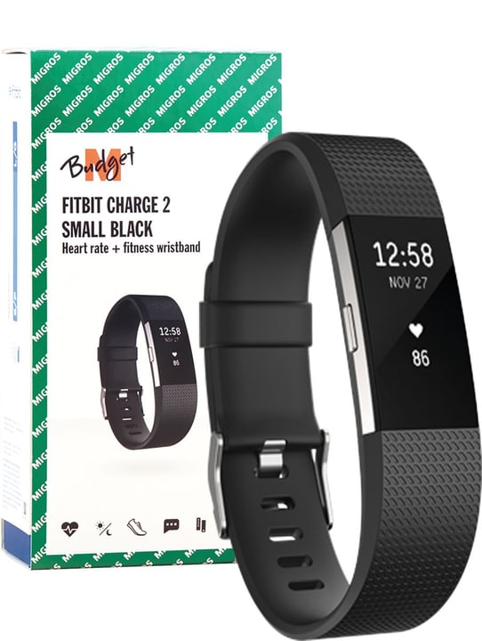 M-Budget Fitbit Charge 2 Black Small Activity Tracker Fitbit Charge 2 Black Small Activity Tracker M-Budget 798442300000 N. figura 1