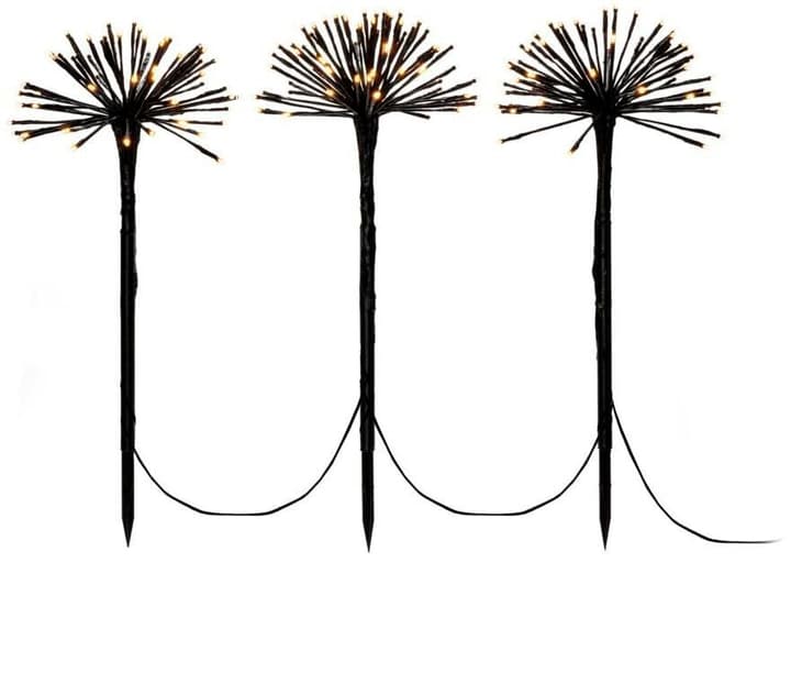 Konstsmide Arbre à LED Pusteblume Set de 3, Out door, H:0.5m, 24V, noir, câble : 10m Figurine lumineuse