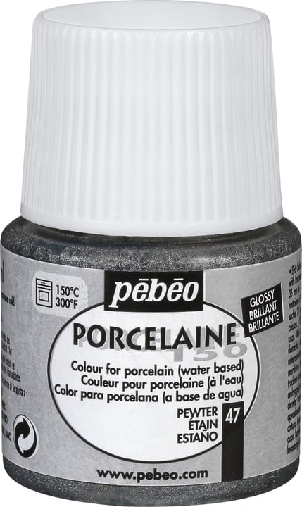Pebeo Pébéo Porcelaine 150 pewter 47 Pébéo Porcelaine 150 pewter 47 Pebeo 663506802447 Colore Peltro N. figura 1