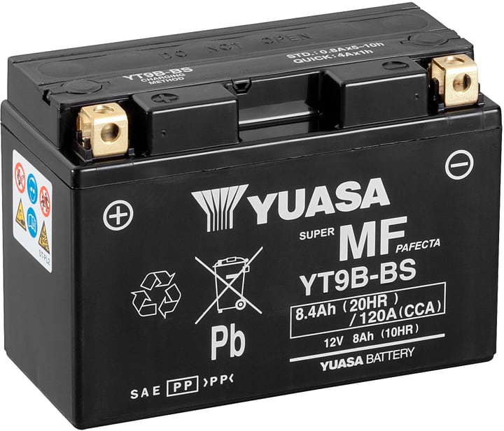 YUASA Batterie AGM 12V/8.4Ah/120A Batterie moto