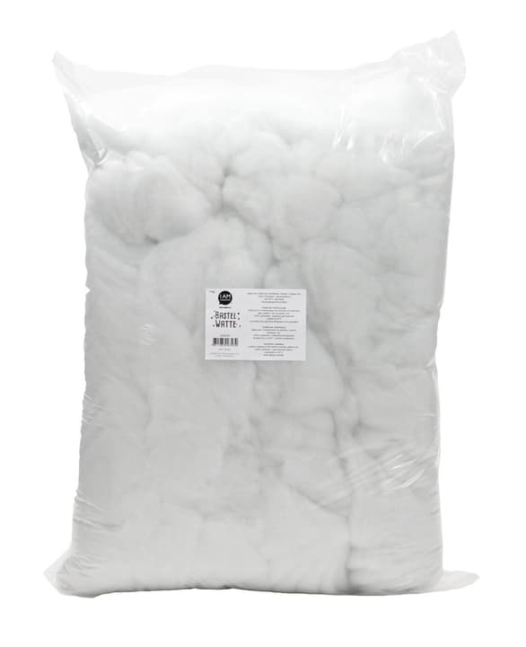 Image of I AM CREATIVE Bastelwatte, Stopfwatte zum Befüllen von Näharbeiten wie Stofftieren, Puppen, Kissen, Bastelarbeiten und als Dekowatte, dauerelastisch, waschbar bis 40°C, stauballergikerfreundlich, Weiss, 100% Polyester, 1k g, am Stück im Beutel bei Do it +
