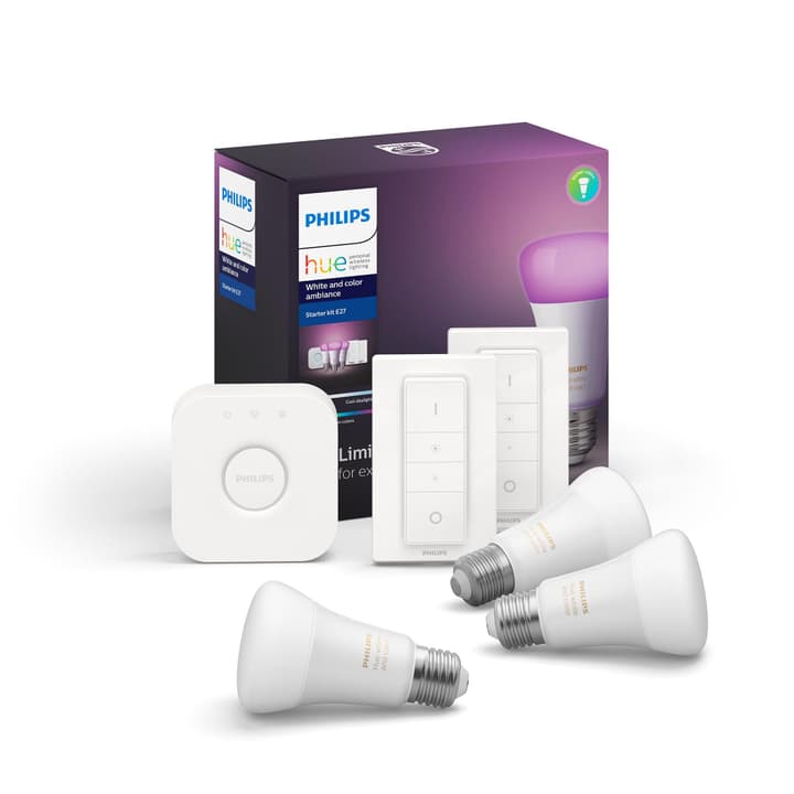 Philips hue HUE White & Color Ambiance Starterset 3x E27 9W HUE White & Color Ambiance Starterset 3x E27 9W Philips hue 421075200000 Photo no. 1
