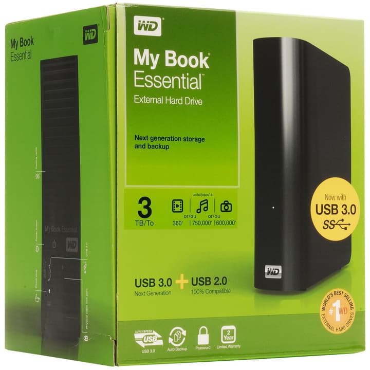 Western Digital MyBook Essential 3TB Externe Festplatte HDD Extern MyBook Essential 3TB Externe Festplatte HDD Extern Western Digital 79780010000012 Bild Nr. 1