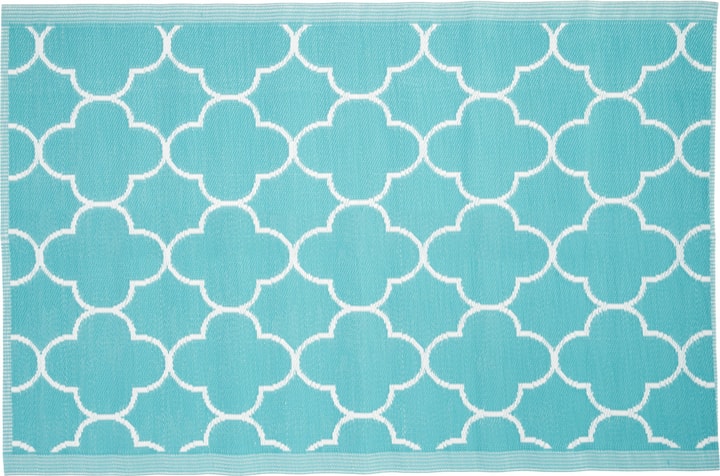 tapis extérieur 150 x 90 cm tapis extérieur 150 x 90 cm 753029100044 Couleur Turquoise Taille L: 150.0 cm x L: 90.0 cm Photo no. 1