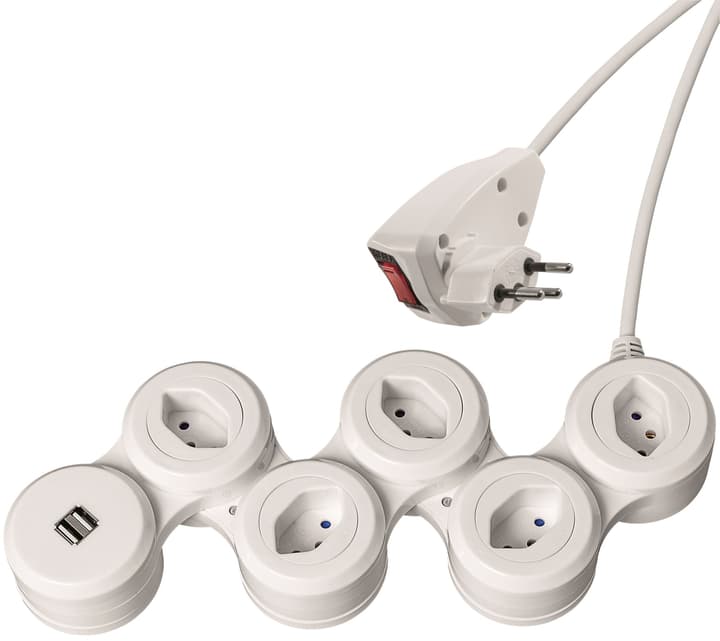 Image of Steffen Snake 5xT13 / 2xUSB Steckdosenleiste bei Do it + Garden von Migros