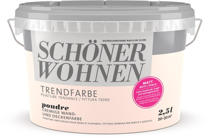 Image of Schöner Wohnen Trendfarbe Matt Poudre 2.5 l Wandfarbe