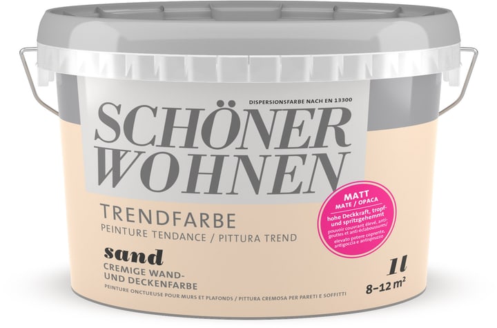 Image of Schöner Wohnen Trendfarbe Matt Sand 1 l Wandfarbe bei Do it + Garden von Migros