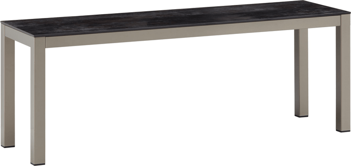 Image of LOCARNO, 120 cm, Gestell Polar Silber, Platte Keramik Sitzbank
