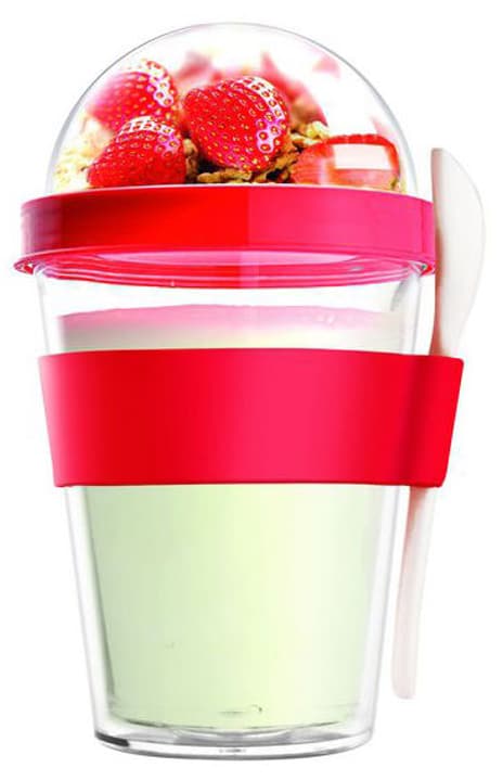 Asobu Yo2go 360ml, rosso Bicchiere per Yogurt Yo2go 360ml, rosso Bicchiere per Yogurt Asobu 785300135811 N. figura 1