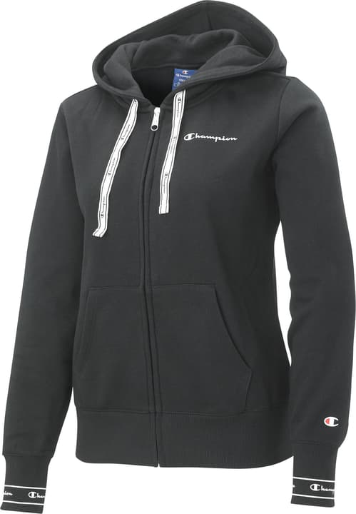 Champion Hooded Full Zip Sweatshirt Giacca con cappuccio da donna Hooded Full Zip Sweatshirt Giacca con cappuccio da donna Champion 464228700420 Colore nero Taglie M N. figura 1