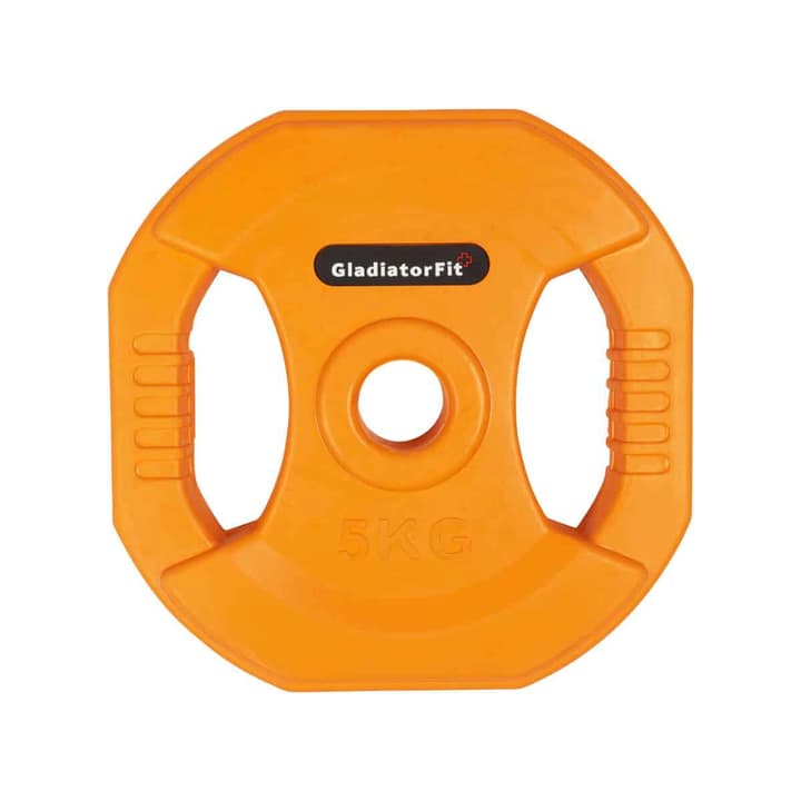 Image of GladiatorFit Gewichtsscheibe Pump Gummibeschichtung und Griffe Ø 31mm : 5 KG Gewichtsscheibe