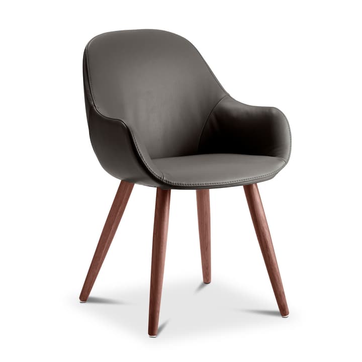 LAYLA Chaise cuir aniline Sauvage LAYLA Chaise cuir aniline Sauvage 366028830706 Dimensions L: 56.0 cm x P: 60.0 cm x H: 84.0 cm Couleur Taupe Photo no. 1