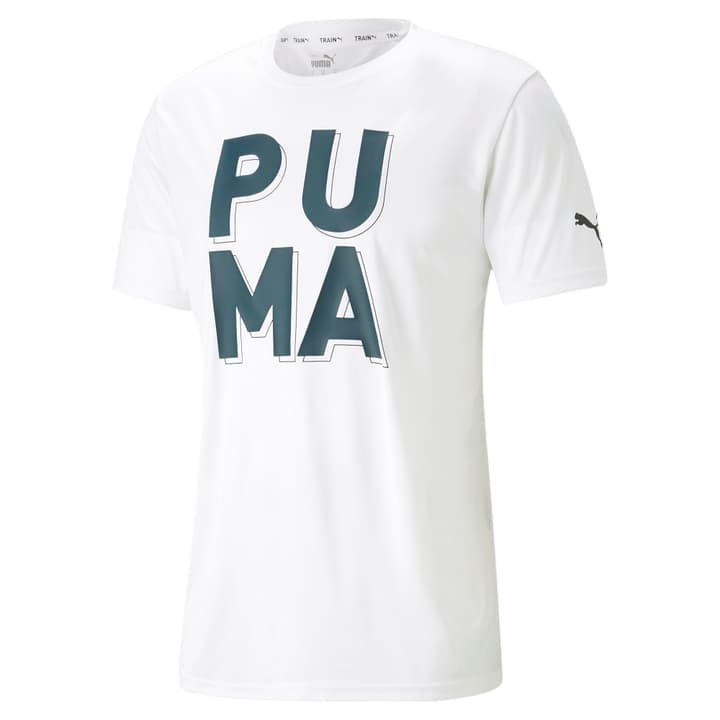 Image of Puma Train Concept Graphic Tee Fitnessshirt weiss