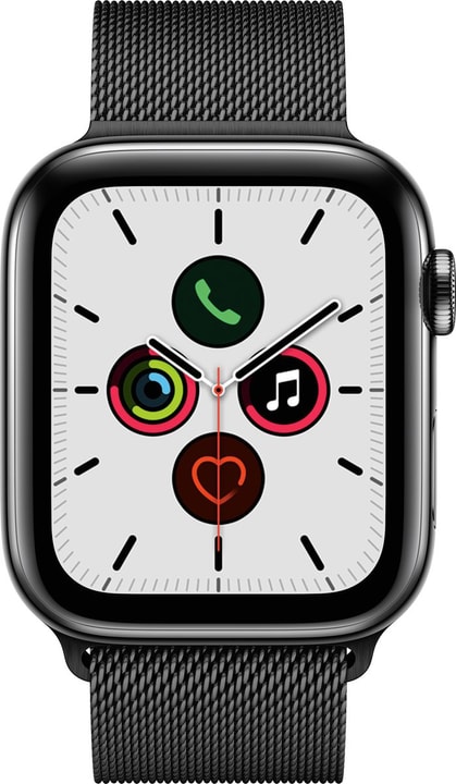 Apple Watch Series 5 LTE 44mm space black Stainless Steel space black Milanese Loop Smartwatch Watch Series 5 LTE 44mm space black Stainless Steel space black Milanese Loop Smartwatch Apple 785300146925 Photo no. 1