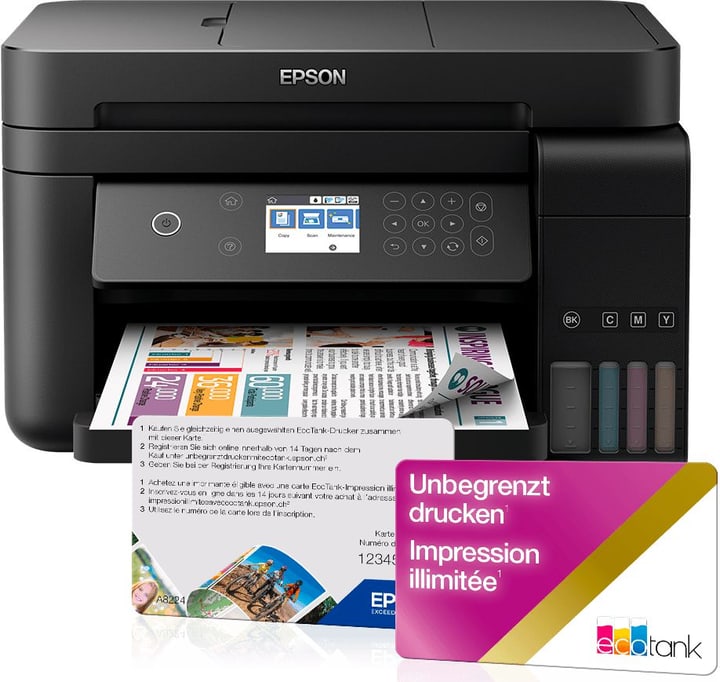 Epson EcoTank ET-3750 Unlimited Imprimante multifonction EcoTank ET-3750 Unlimited Imprimante multifonction Epson 785300149658 Photo no. 1