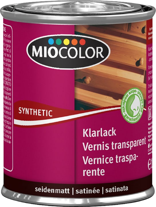 Image of Miocolor Synthetic Klarlack seidenmatt Farblos 125 ml bei Do it + Garden von Migros