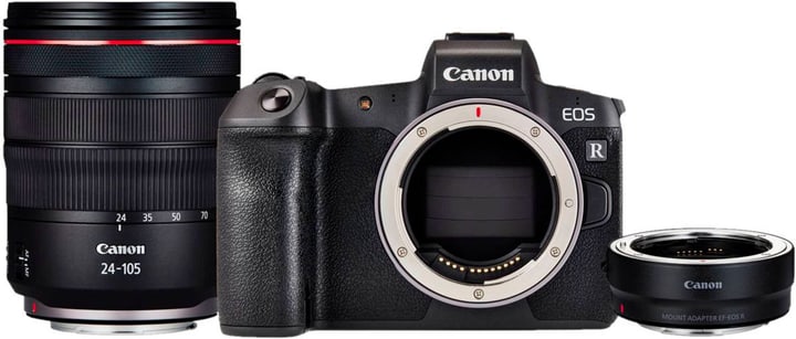 Canon EOS R +RF 24-105 + Ad. EF-R Import appareil photo rhybrid EOS R +RF 24-105 + Ad. EF-R Import appareil photo rhybrid Canon 785300146519 Photo no. 1