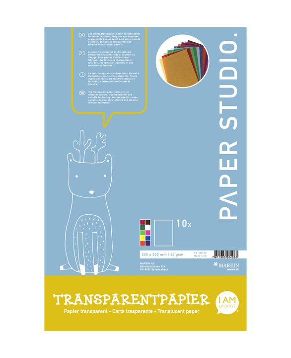 Image of Transparentpapier farbig 20 x 30 cm, 10 Blatt bei Do it + Garden von Migros