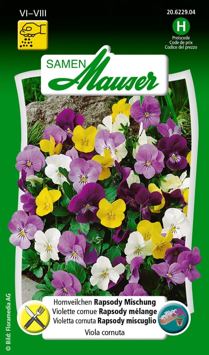 Image of Samen Mauser Hornveilchen Rapsody Mischung Blumensamen