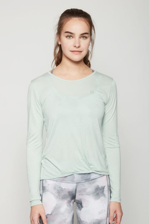 Image of Perform W Shirt longsleeve Yogashirt lindgrün bei Migros SportXX