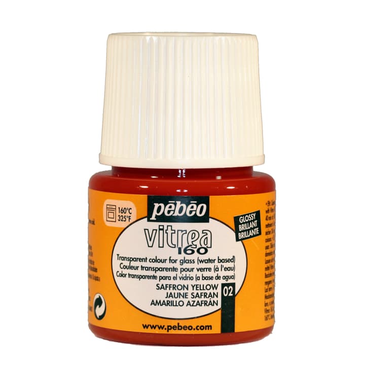 Pébéo Vitrea 160 Glossy 02 Saffron Yellow 45ml Glasfarbe