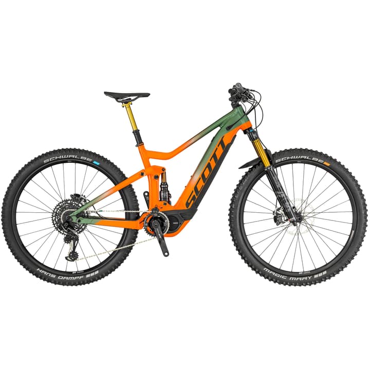 Scott Genius eRide 900 Tuned 29" mountain bike elettrica Genius eRide 900 Tuned 29" mountain bike elettrica Scott 463346400434 Dimensioni del telaio M Colore arancio N. figura 1