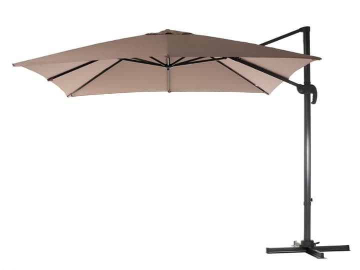 COCON Parasol TR-031, 300 x 300 cm, suspendu, Taupe Parasol à bras libre