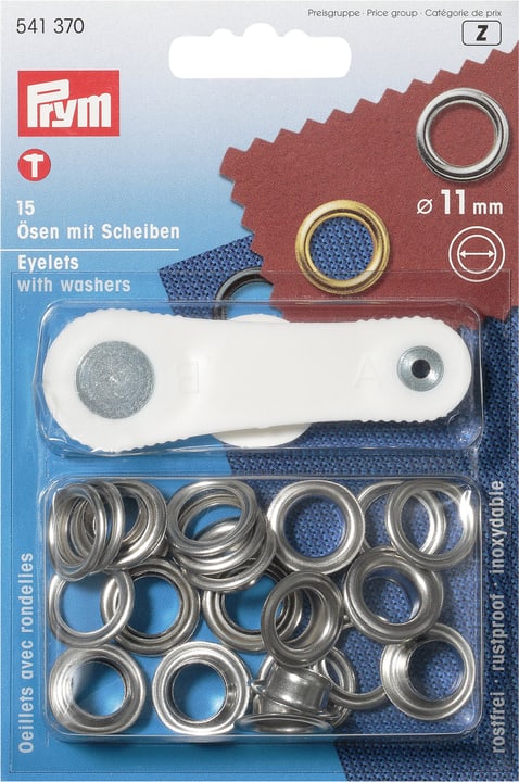 Image of Prym Ösen mit Scheiben Ø 11 mm & Nieten