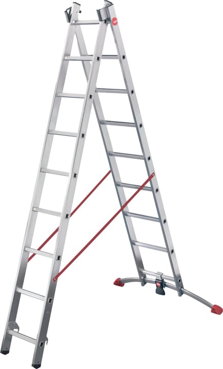 Hailo Mehrzweckleiter Mehrzweckleiter Hailo 630904600000 Anzahl Stufen / Sprossen 2x9 Bild Nr. 1