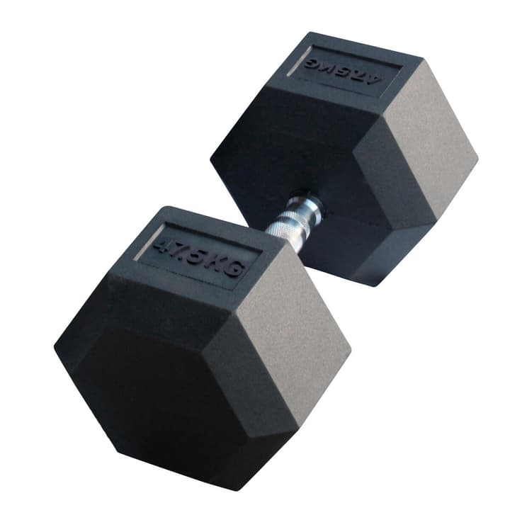 Image of GladiatorFit Sechseckige Hantel aus Gummi : 47.5 KG Hanteln