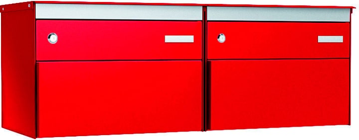 Image of Stebler 2er Gruppe s:box 13 Feuerrot/Feuerrot seitlich Briefkasten bei Do it + Garden von Migros
