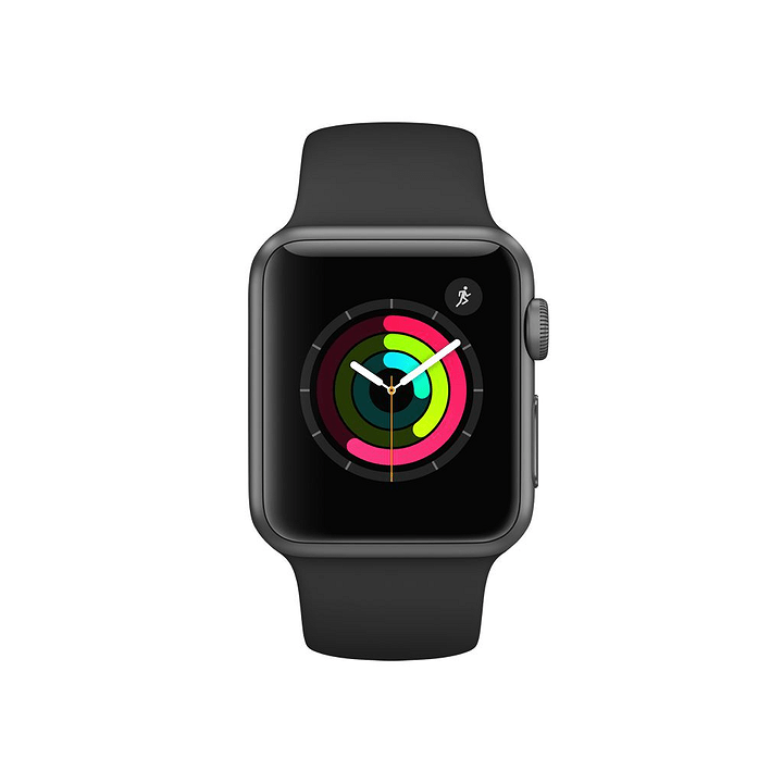 Apple Watch Series 1, 38mm Boîtier en aluminium gris sidéral avec Bracelet Sport noir Watch Series 1, 38mm Boîtier en aluminium gris sidéral avec Bracelet Sport noir Apple 798145800000 Photo no. 1