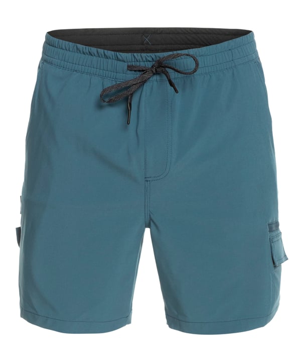 Image of Quiksilver Taxer Cargo Amphibian 18 Shorts denim