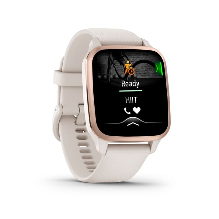 Garmin VENU® SQ 2 MUSIC, Elfenbein/Perlgold Smartwatch kaufen bei