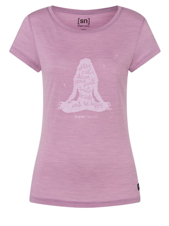 Image of super.natural W Calm Down Tee Damen-Yoga-T-Shirt altrosa bei Migros SportXX