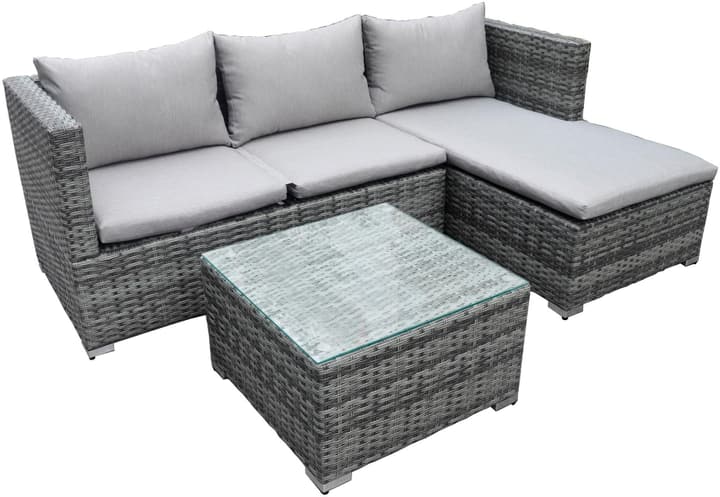 Image of COCON Loungeset Brissago, Grau, 4 Sitzplätze Lounge Set