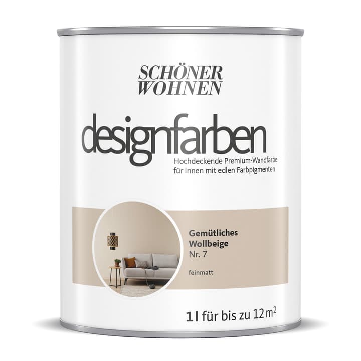 Image of Schöner Wohnen Designfarbe Wollbeige 1 l Wandfarbe bei Do it + Garden von Migros
