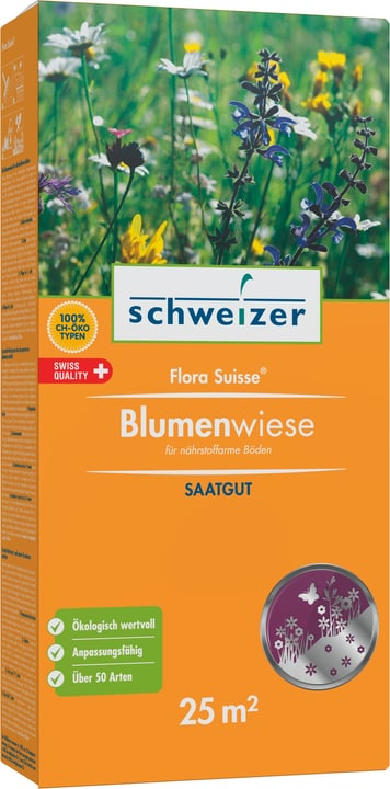 Image of Eric Schweizer Flora Suisse Blumenwiese, 25 m2 Rasensamen