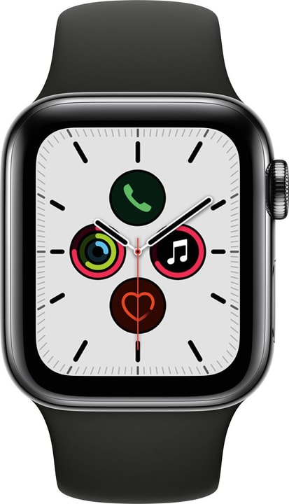 Apple Watch Series 5 LTE 40mm space black Stainless Steel Black Sport Band Smartwatch Watch Series 5 LTE 40mm space black Stainless Steel Black Sport Band Smartwatch Apple 785300146945 N. figura 1
