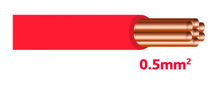 Image of Hoelzle Autolichtkabel 0.5mm2 rot Fahrzeugkabel