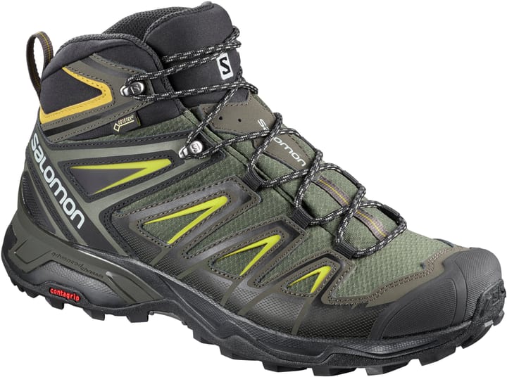 Salomon X Ultra 3 Mid GTX Chaussures de randonnée pour homme X Ultra 3 Mid GTX Chaussures de randonnée pour homme Salomon 473308341060 Couleur vert Taille 41 Photo no. 1