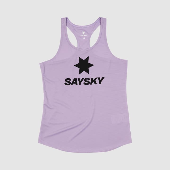 Image of Saysky W Logo Flow Singlet Lauftank lila