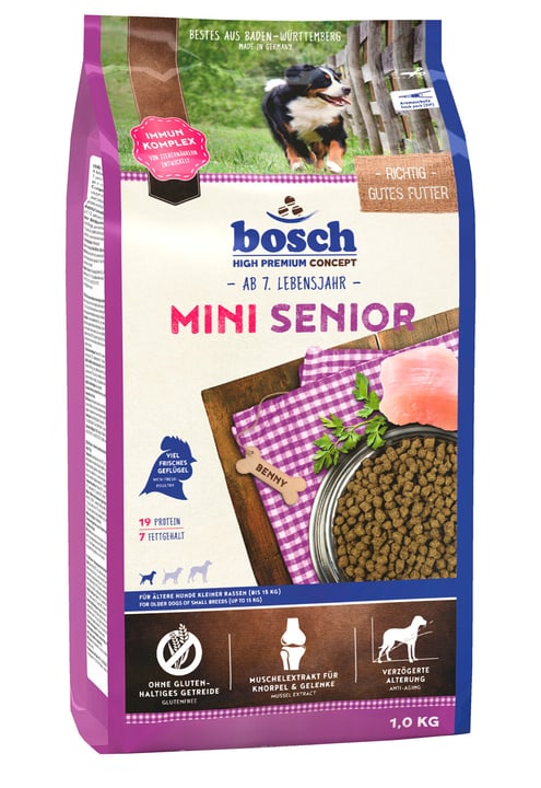 Image of bosch HPC Mini Senior, 1 kg Trockenfutter